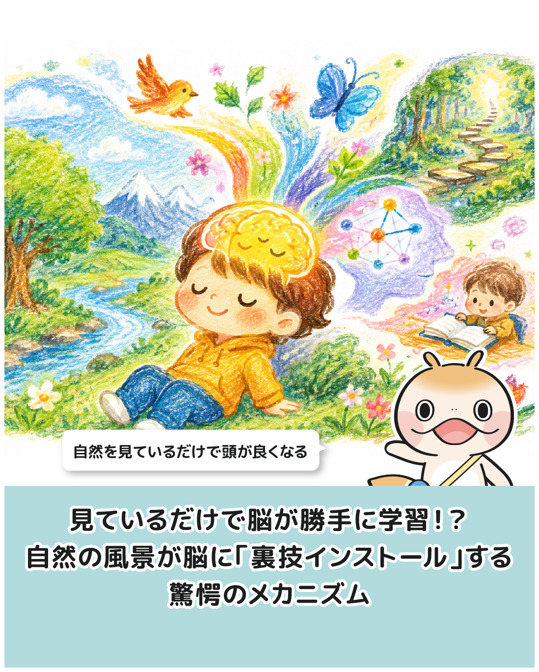 見ているだけで脳が勝手に学習！？自然の風景が脳に「裏技インストール」する驚愕のメカニズム