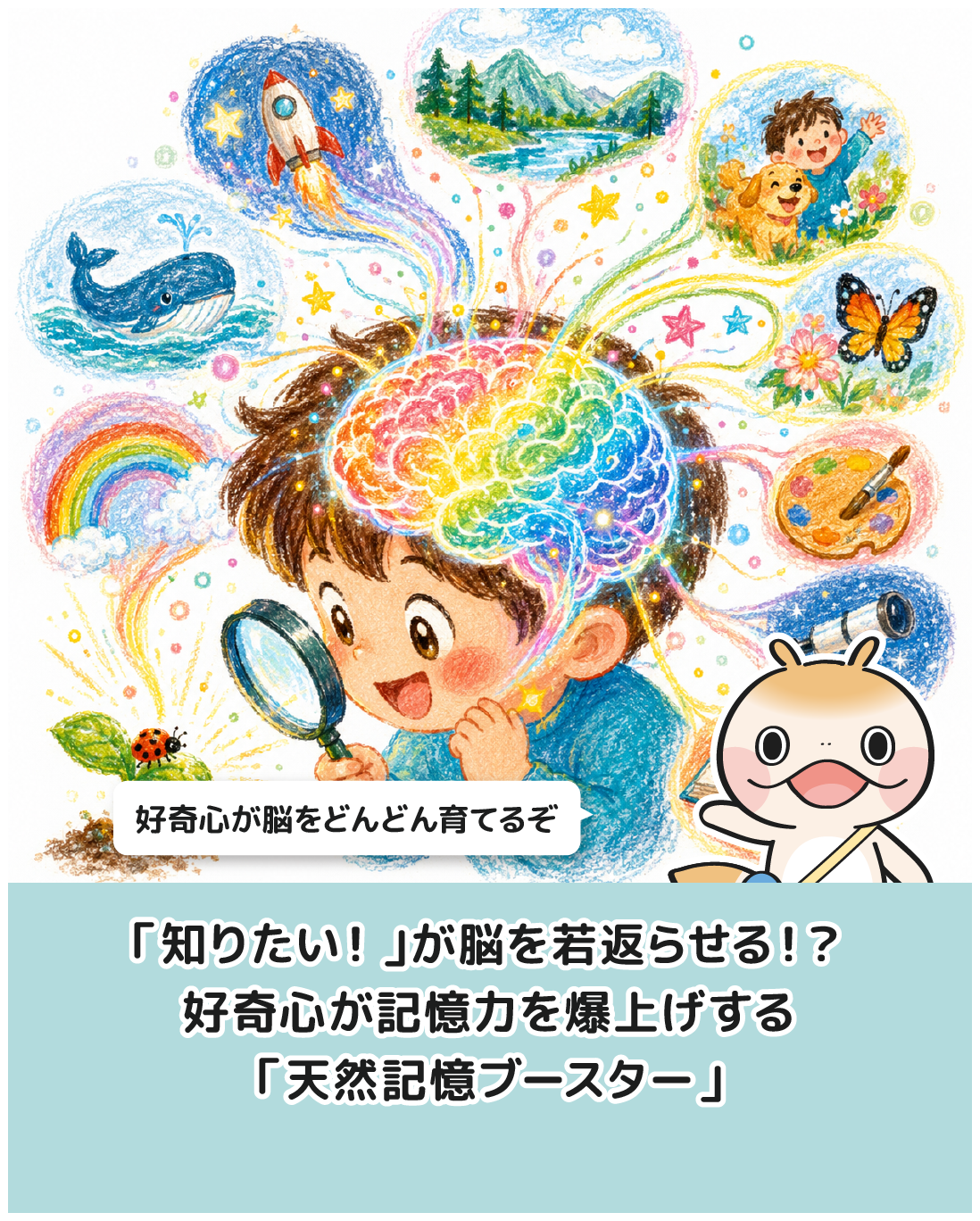 「知りたい！」が脳を若返らせる！？好奇心が記憶力を爆上げする「天然記憶ブースター」