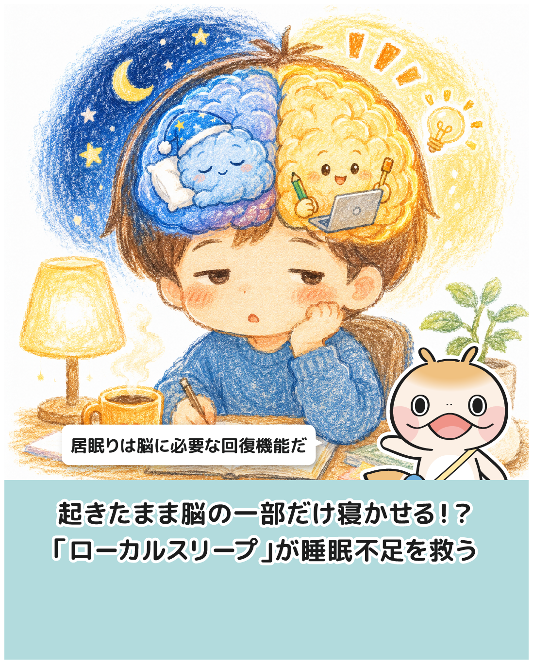 起きたまま脳の一部だけ寝かせる！？「ローカルスリープ」が睡眠不足を救う