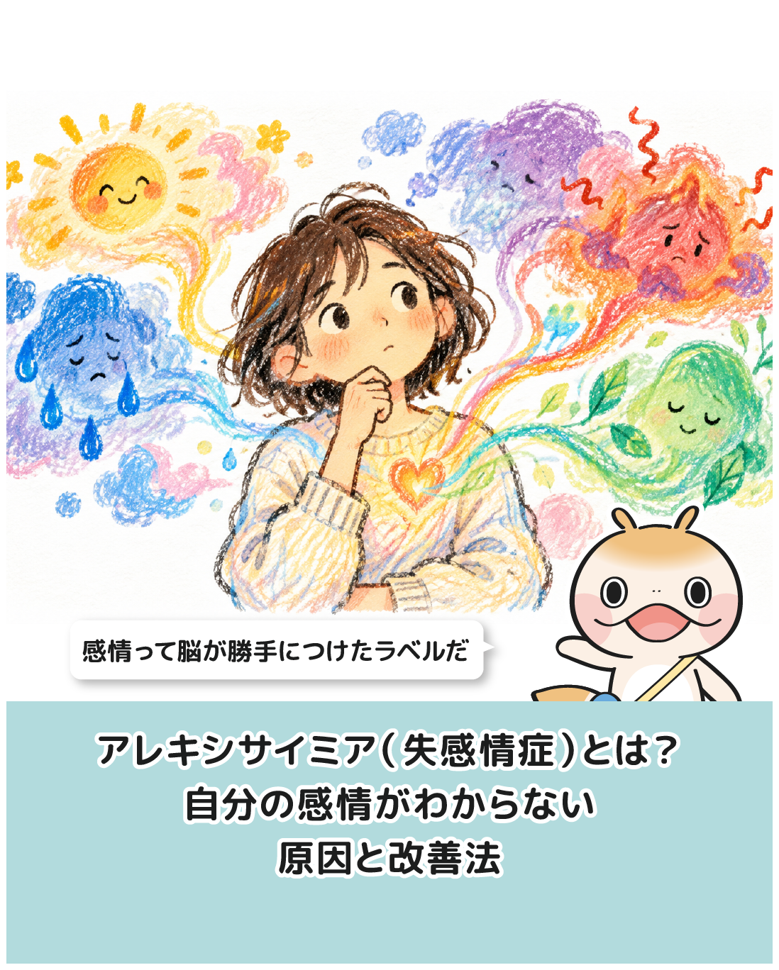 アレキシサイミア（失感情症）とは？自分の感情がわからない原因と改善法